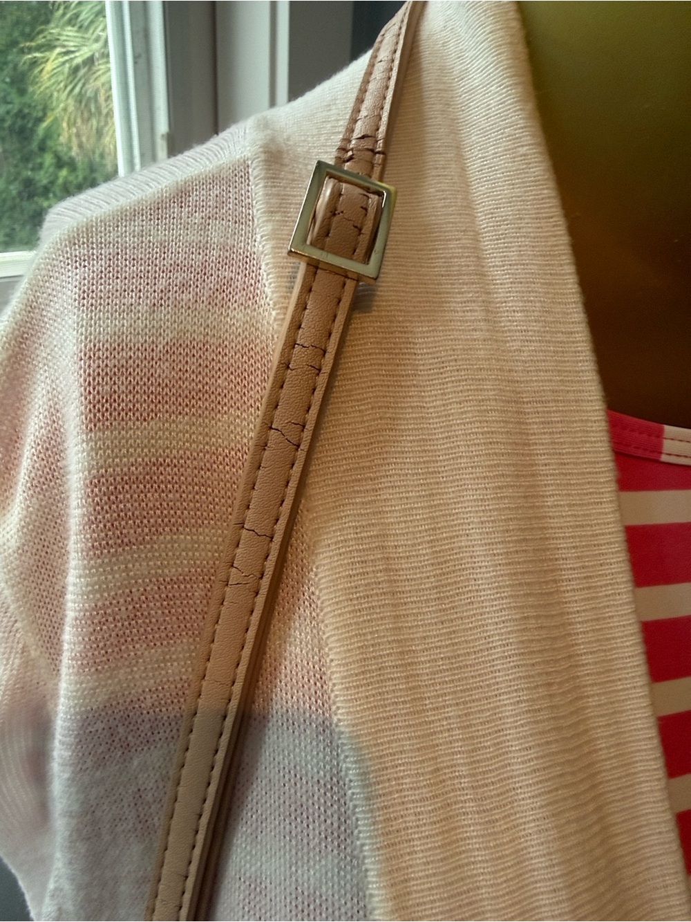 Spartina 449 Blush Pink Floral Linen/canvas fabric Crossbody - Picture 10 of 16